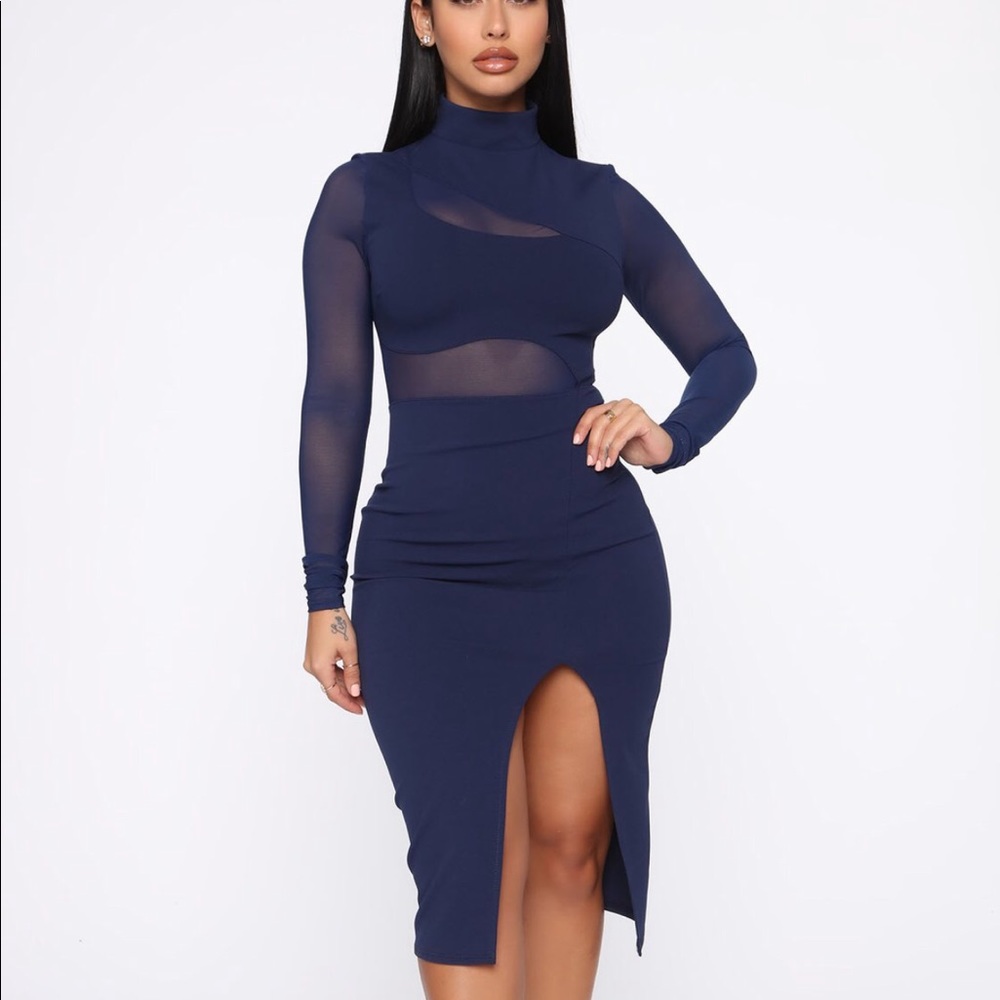 Fallen Angel Mesh Midi Dress